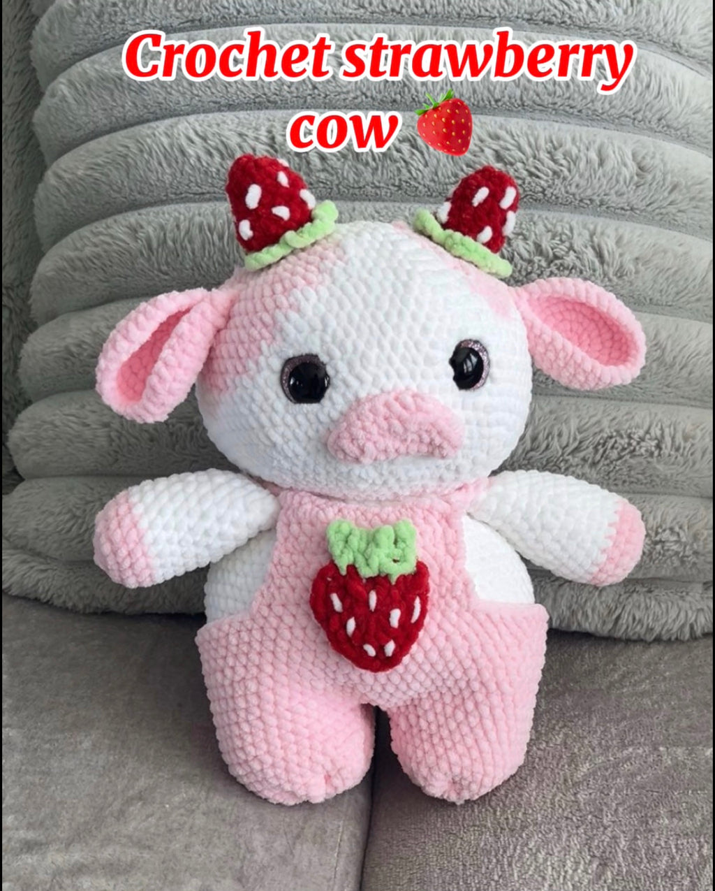Strawberry cow gift basket🍓 (strawberry themed)